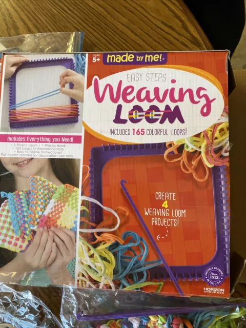 Made By Me Easy Steps Weaving Loom Craft Kit for Kids by Horizon Group USA 5+