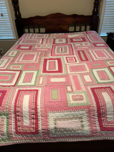 Pottery Barn Kids Quilt Geometric Full/Queen