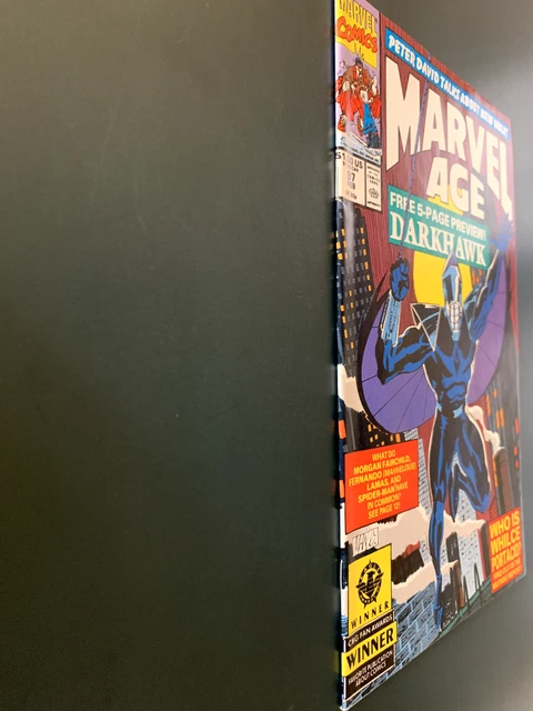 Vintage Feb. 1991 Marvel Age #97, 1st Appearance Darkhawk Comic Book+++ 9