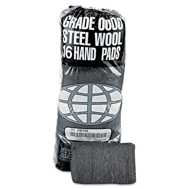 GMT Industrial-Quality Steel Wool Hand Pad, #0000 Super Fine, 16/ 073078117000