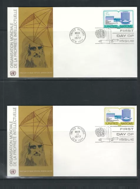 UN NY SC # 281-282 Wipo headquarters Geneva  FDC . UNPA