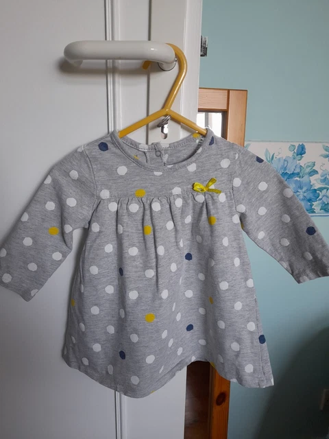 Robe Bébé Fille Baby Club 3 Mois Jaune Citron - Occasion Très Bon état, Style Marin, été