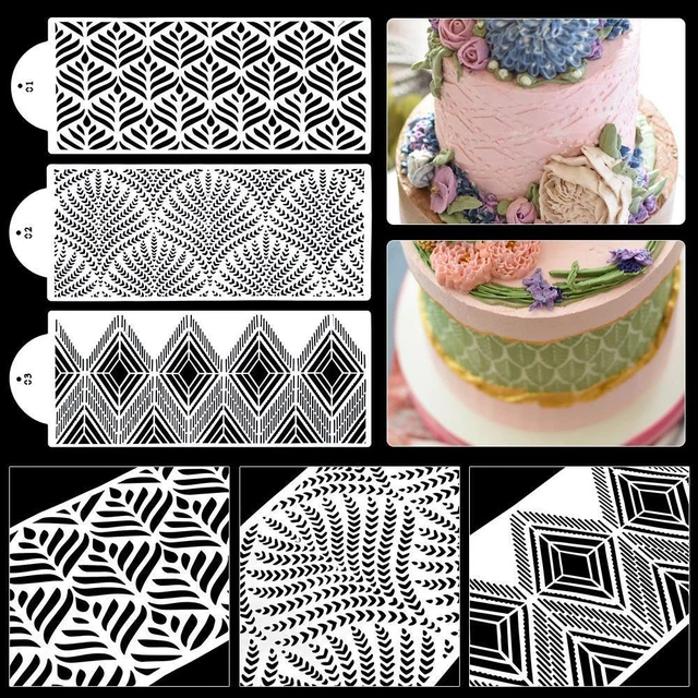 Schablone aus Kuchen Druck von Fondant Sugar Sieve Mold Schablonen zum Backen