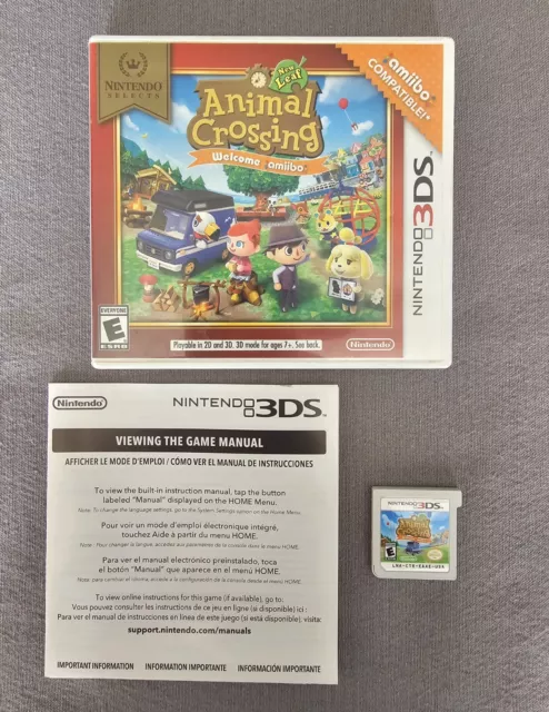 Animal Crossing: New Leaf (Nintendo 3DS, 2013) CIB - Fast Free Shipping!