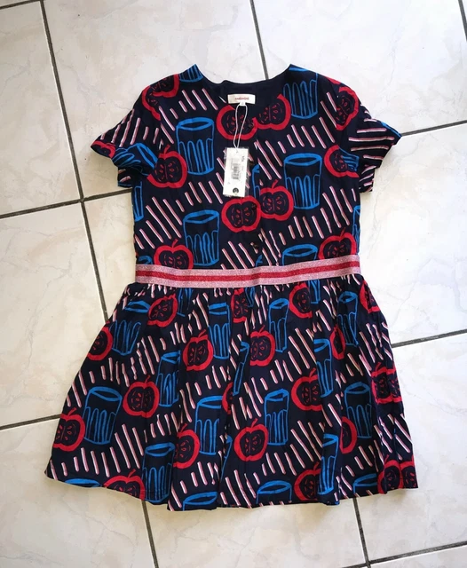Robe été Fille Catimini 9 Mois - Thème Bonbons Et Oiseaux - Neuf