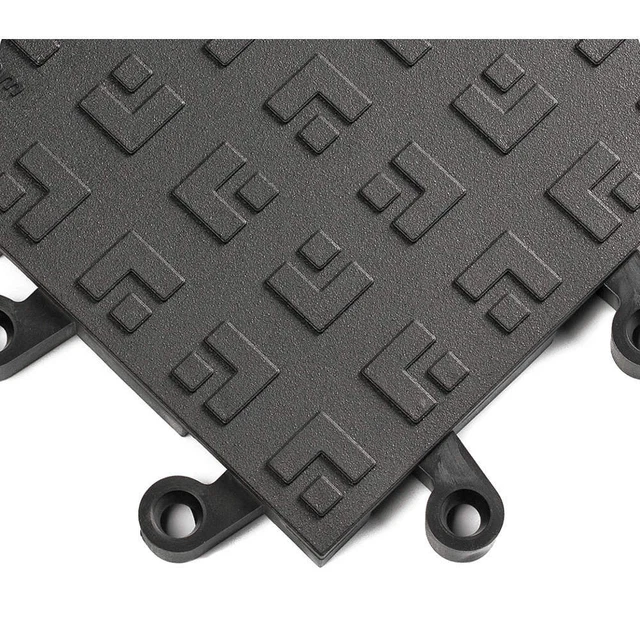 WEARWELL 562 Antifatigue Tiles,Black,18" x 18",PK10