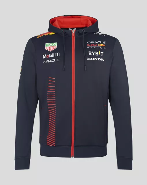 Oracle Red Bull Racing 2023 Official ADULT Team Full Zip Hoodie Free UK Shipping