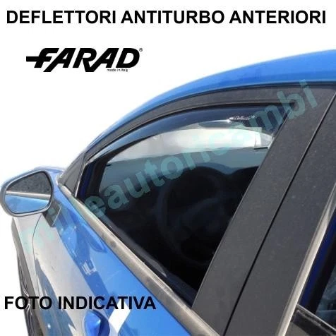 Deflettori D'Aria Farad Per Lancia Ypsilon 2003-2011 3 Porte - Antiturbo Fumé - Foto 4