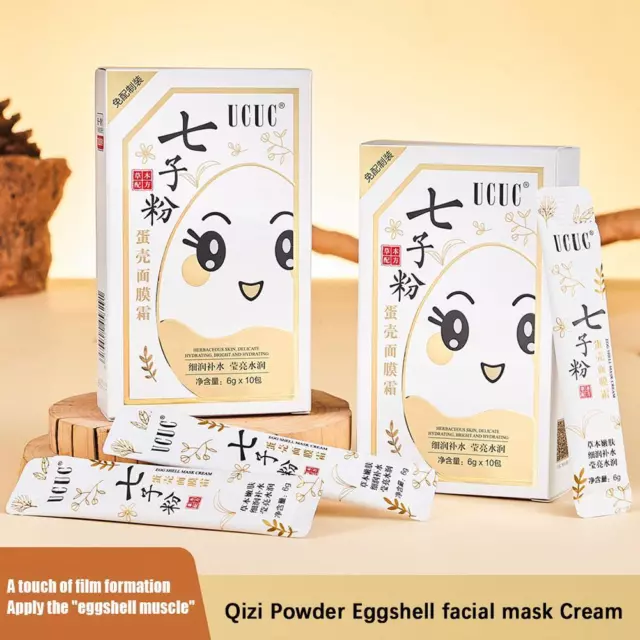 Eggshell Mask Cream Moisturizing Facial Mask Cream Qizi Powder Facial Mask E6I9