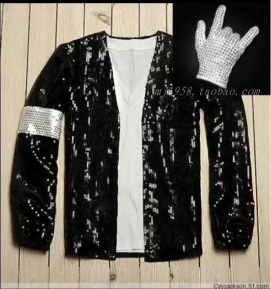 Michael Jackson MJ Billie Jean Costume Dress Jacket Coat Billie Jean Glove HOT