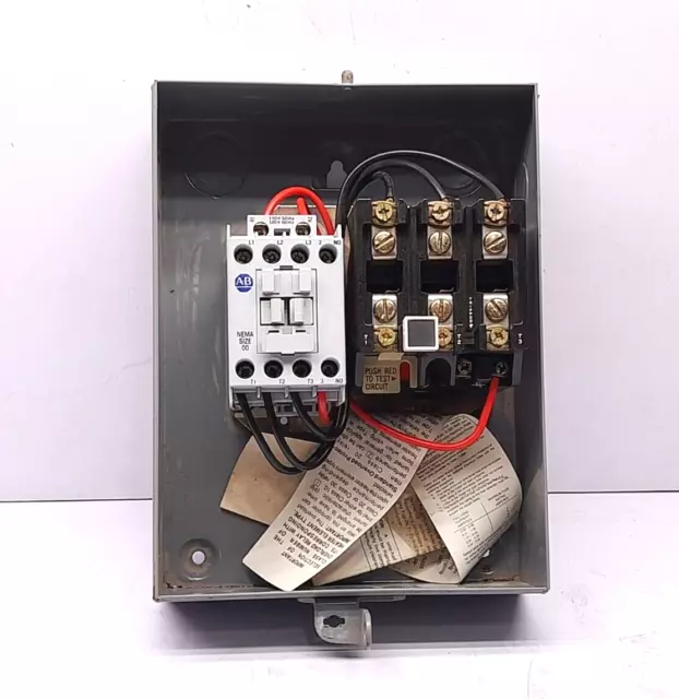 Allen Bradley 509-TOD Série D Complet Voltage Démarreur Moteur 500-TO 930 3