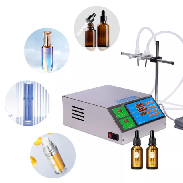 Automatic Liquid Filling Machine 2 Head Semi Digital Control Bottle Filler