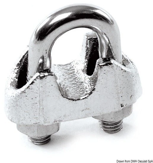 Serrage Clevis Inoxydable 2/3 MM Marque Osculati 04.180.01