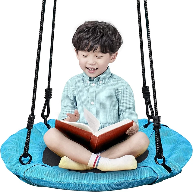 Upgrade Version Flying Saucer Swing Anti-Fade Tree Swing Set Outdoor Indoor Swin