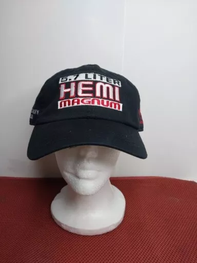 DODGE  Dealer Cap Hat 5.7 Liter HEMI Magnum Motor Black Embroidered Adjustable