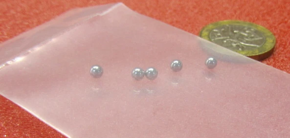 Tungsten Carbide 1/8" (.125") Diameter Ball, 5 Pc