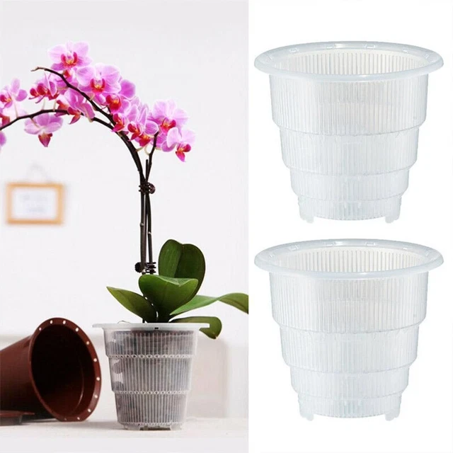 Transparent Planteur Pot d'usine Meshpot Conteneur d'usine Pots de fleurs