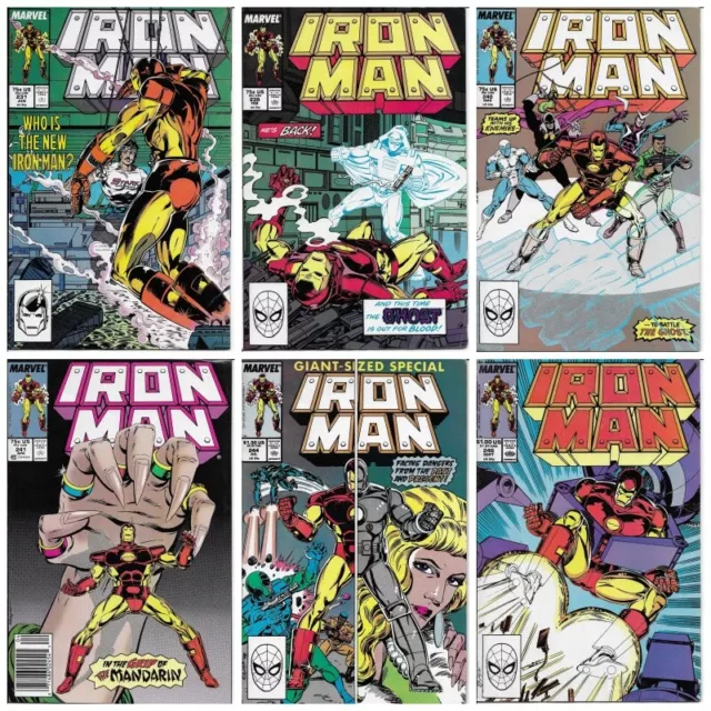 °IRON MAN Vol.1 #230-231-239-241-244-246° USA Marvel 1989 Cooper Age Auswahl