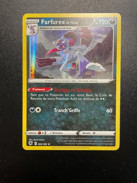 Holo Rake CARTE POKÉMON RARE HOLO Farfurex de Hisui 93/189 VF NEUF EUR 1,75 ...