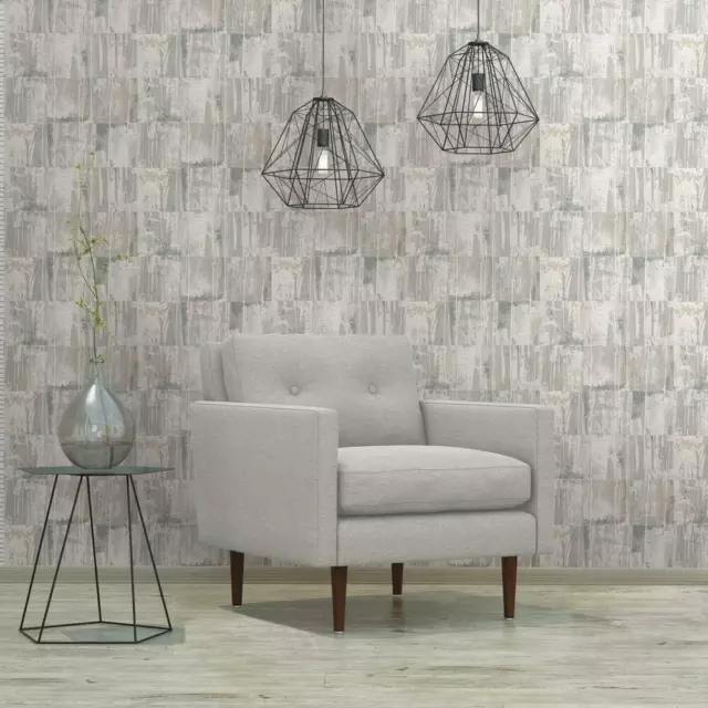 Beige & Gray Washout Peel and Stick Wallpaper