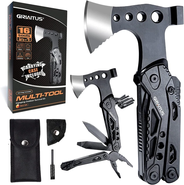 Campeggio Multiattrezzo Regalo per Uomini Papà 16 in 1 Aggiornato Multi Strument
