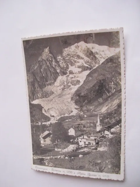 Aosta - Courmayeur Entreves m. 1300 Monte Bianco m. 4810 - spedita f. g. 1939