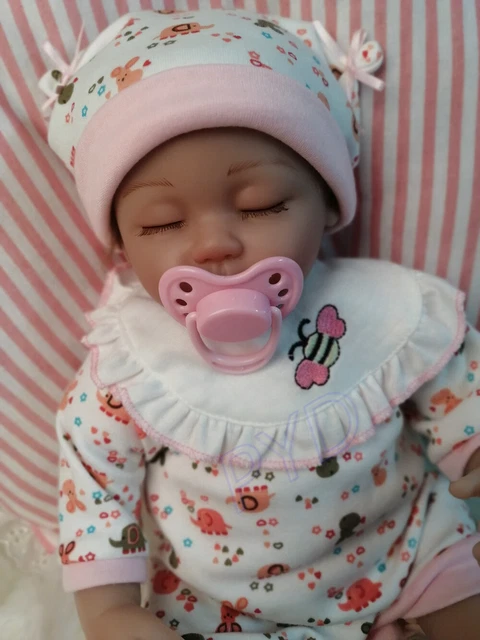 Handmade Realistic Reborn Baby Dolls Vinyl Silicone Newborn Girl Doll Kids Gift