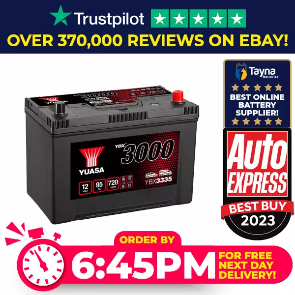 YBX3335 Yuasa SMF Car Battery 12V 95Ah