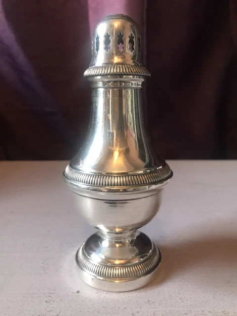 TRÈS BELLE SAUPOUDREUSE En Métal Argenté Christofle Gallia EUR 80,00