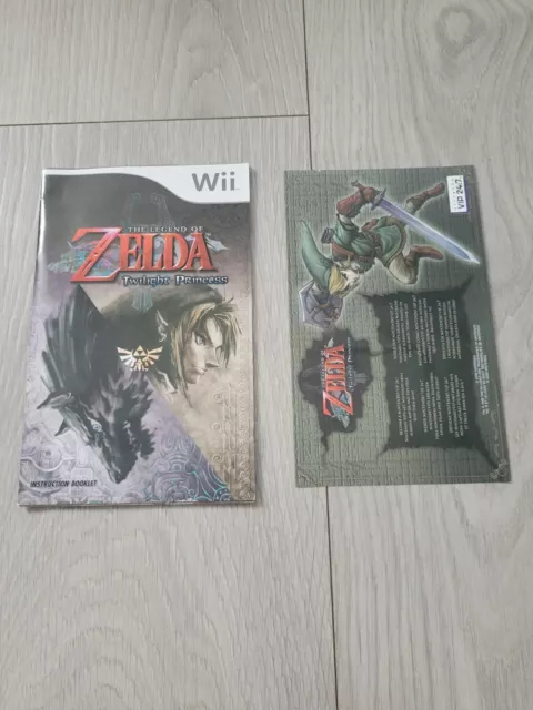 Nintendo Wii The Legend of Zelda: Twilight Princess Manual And VIP Only