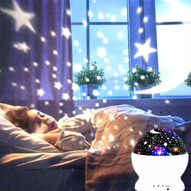 2023 Planetarium Children Bedroom Rotating Sky Moon Kids Gift Lamp Star Night 2