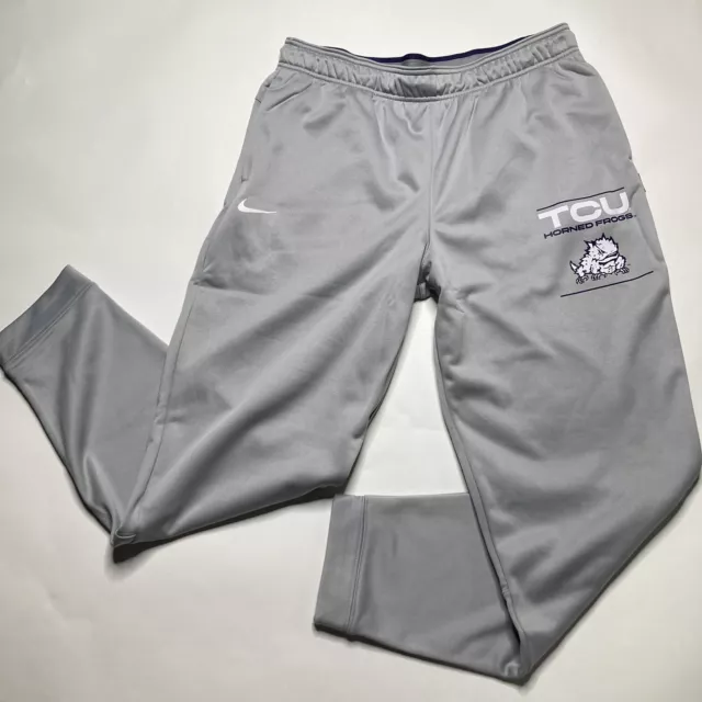 Nike TCU Horned Frogs Dri-Fit Therma Taper Leg Fleece Joggers Sweatpants Large