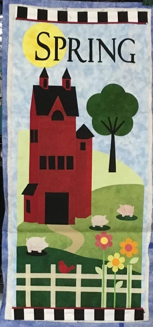 Zebra Pattern Lone Star Laser Skinny Barn Spring Quilt Banner Applique Kit