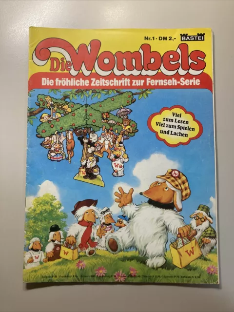 1977 Die Wombels Nr. 1 Bastei Comic / Fröhliche Zeitschrift zur Fernseh Serie