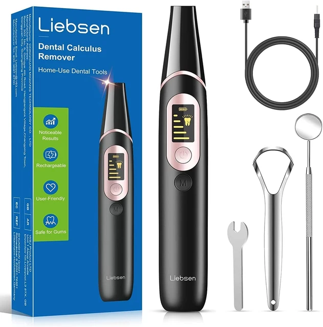 LIEBSIEN Kit per la pulizia dei denti macchie, tartaro a 5 Modalità