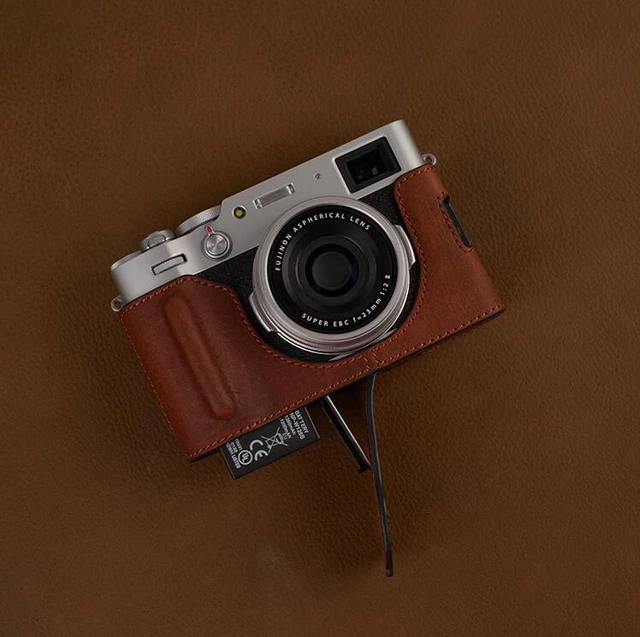 Handmade Genuine Leather Half Case Bag CAMERA Cover for FUJIFILM X100V