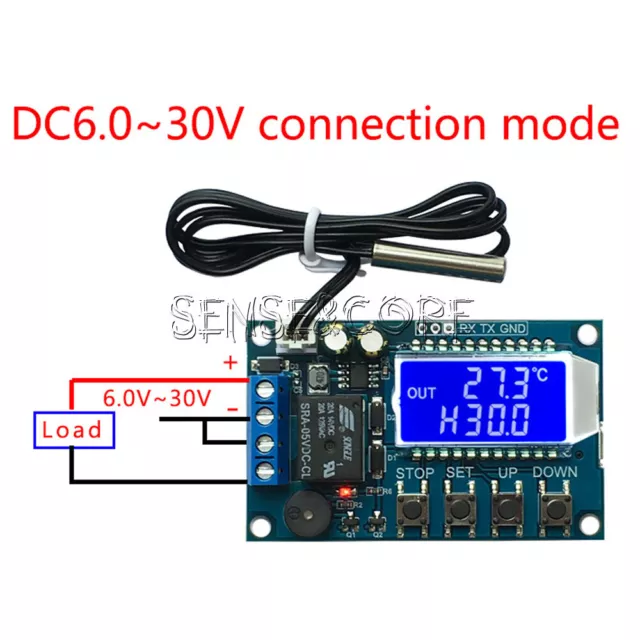 Controlador digital de temperatura para calefacción y refrigeración termostato XY-T01 DC6.0-30V 3