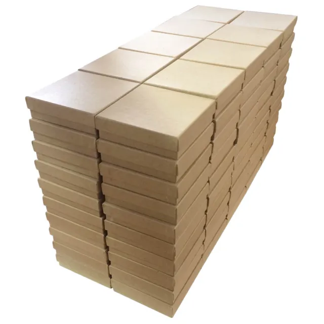 3.5" x 3.5" x 1" Cotton Filled Jewelry Display Packaging Boxes ~ 100, 200, 500