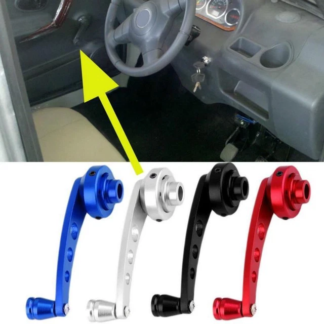 2X Practical Car Billet Aluminum Window Crank Handle Winder Truck Pickup Gate YO