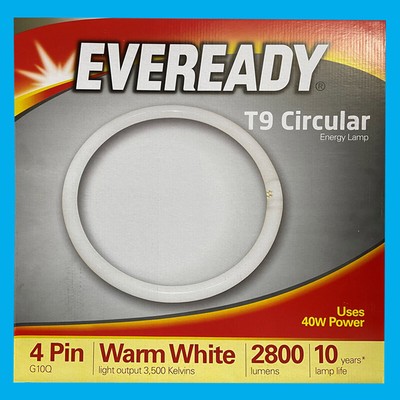 Aigostar LAMPADA FLUORESCENTE G10Q CIRCOLARE T9 22W TUBO ANELLO LUCE FREDDA AIGOSTAR 4 PE 