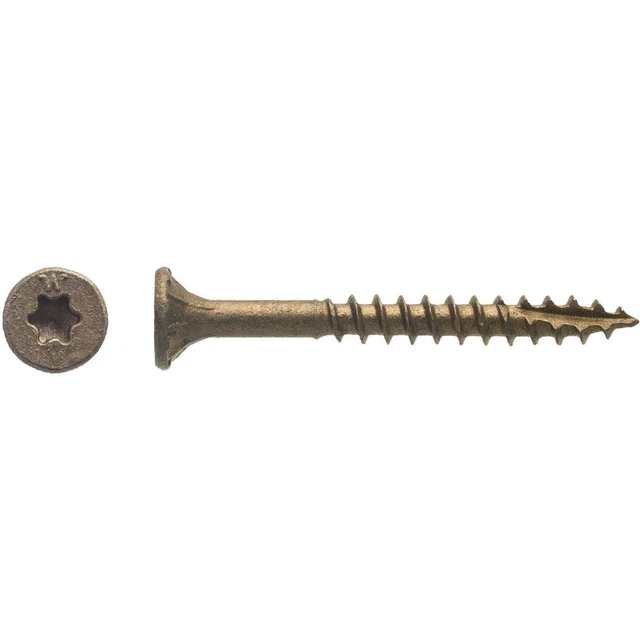 Big Timber #8 x 1-1/2 In. Bronze Flat Head Wood Screw (980 Ct., 5 Lb.) 5BTX8112