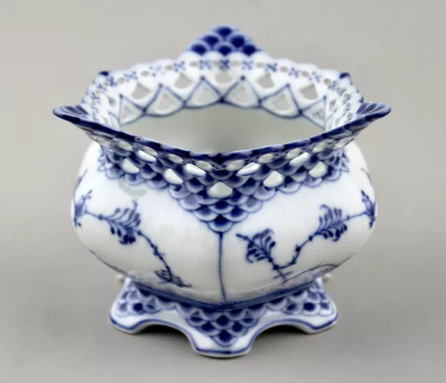 Royal Copenhagen Blue Fluted Full Lace Large Sugar Bowl 1113 Mint!