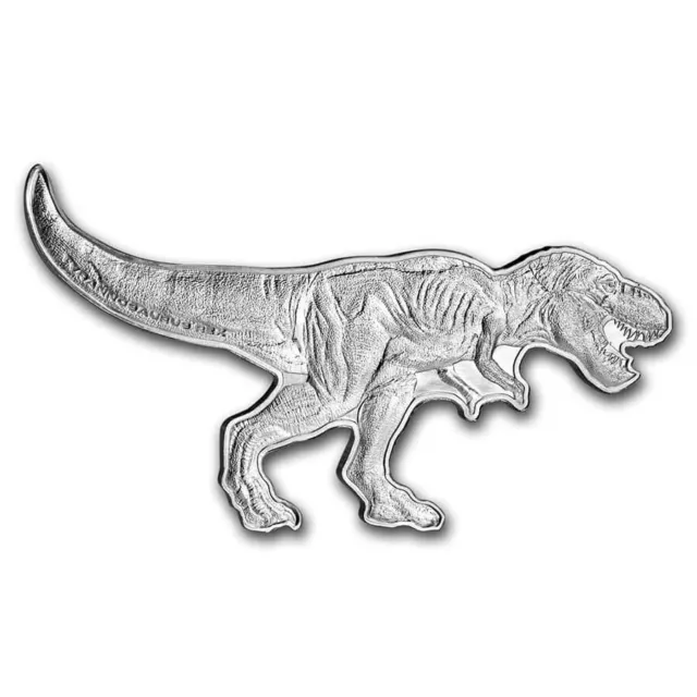 2021 Solomon Islands $5 Pure 2-oz. Silver Coin - T-Rex