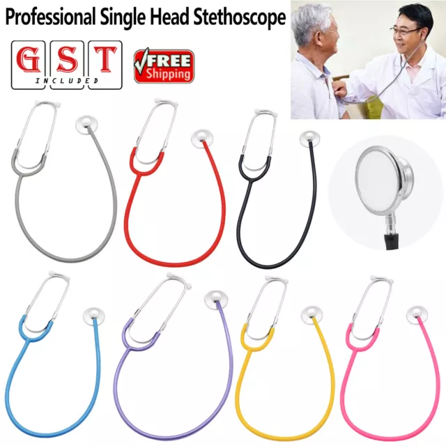 1/2x Professional Stethoscope Single Head Doctor Nurse Vet Medical HealthWork