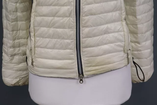 Duvetica Beige Quilted Hooded Puffer Padded Down Jacket Size 42 2