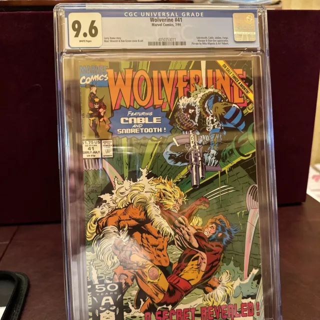 Wolverine 41 CGC 9.8 White Pages Sabertooth, Cable, Jubilee, Forge