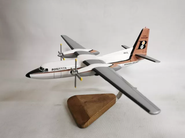 Fokker 27 F27 Friendship Bonanza Airlines Airplane Desktop Model