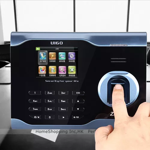 ZK U160 3" Biometric Fingerprint Attendance Time Clock + Wifi +Tcp/ip +USB US