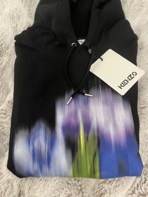 kenzo Rare Seasonal Graphic Hoodie Sz M NWT