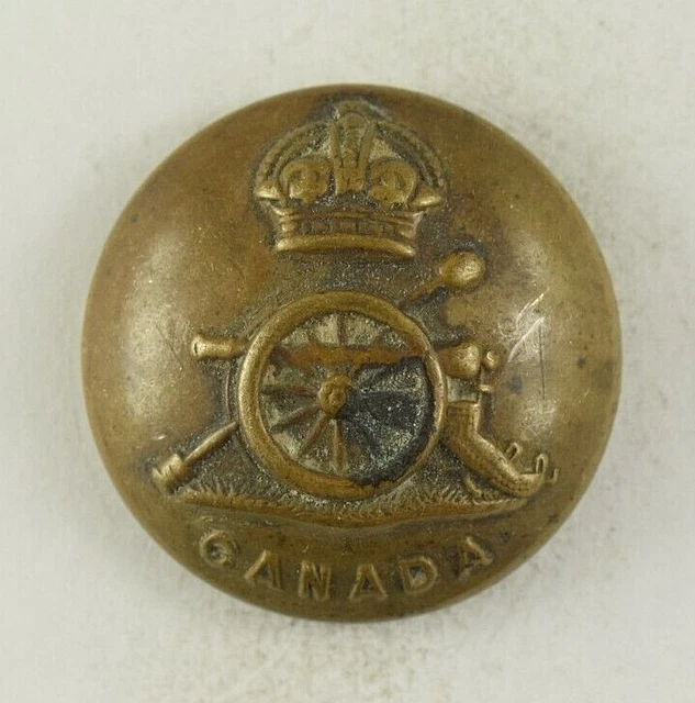 EARLY ROYAL CANADIAN Artillery Regiment Uniform Button Original 2 E10BT ...